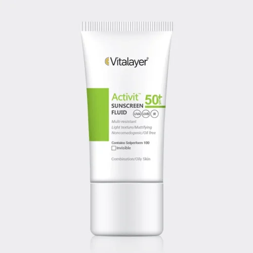 فلوئید ضد آفتاب اکتیویت پوست چرب ویتالیر Vitalayer Activit Sunscreen SPF50 Fluid 50ml