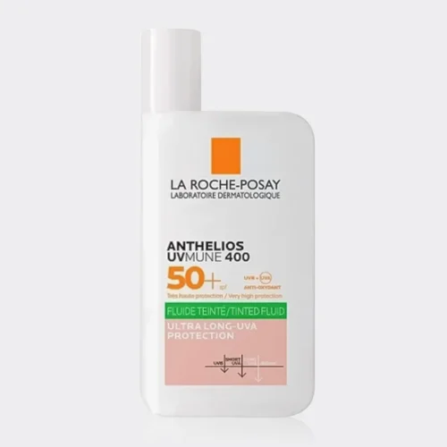 فلوئید ضد آفتاب رنگی کنترل چربی لاروش پوزای  La Roche-Posay Anthelios SPF 50 Oil Control Tinted Fluid 50ml