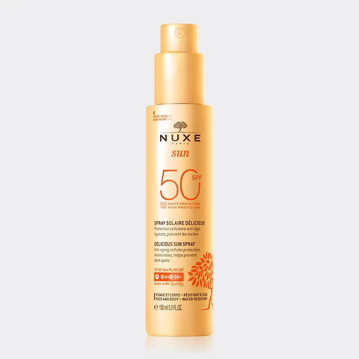 اسپری ضد آفتاب ضد لک نوکس Nuxe Sun SPF50 Spray Solaire Delicieux 150ml