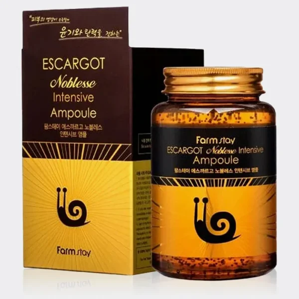 آمپول آبرسان و ترمیم کننده حلزون فارم استی Farm Stay Escargot Noblesse Intensive Ampoule 250ml
