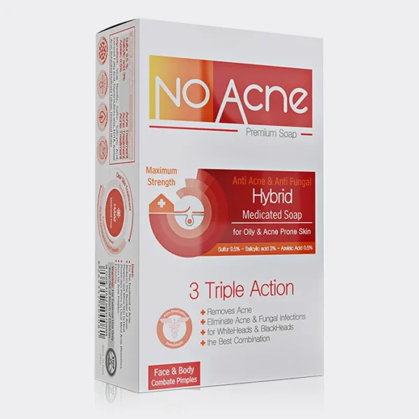 صابون قوی ضد جوش هیبریدی نو آکنه No Acne Hybrid Medicated Soap 100g