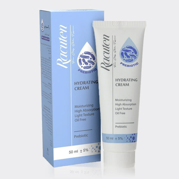 کرم آبرسان پوست چرب راکوتن Racuten Prebiotic Hydrating Cream Oile Free 50ml