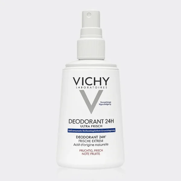 اسپری دئودورانت ضد تعریق فروت نوت ویشی  Vichy Deodorant 24H Note Fruite 100ml