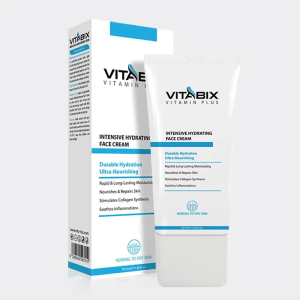 کرم آبرسان ویتامینه پوست خشک ویتابیکس Vitabix Vitamin Plus Hydrating Normal To Dry Skin Cream 50ml