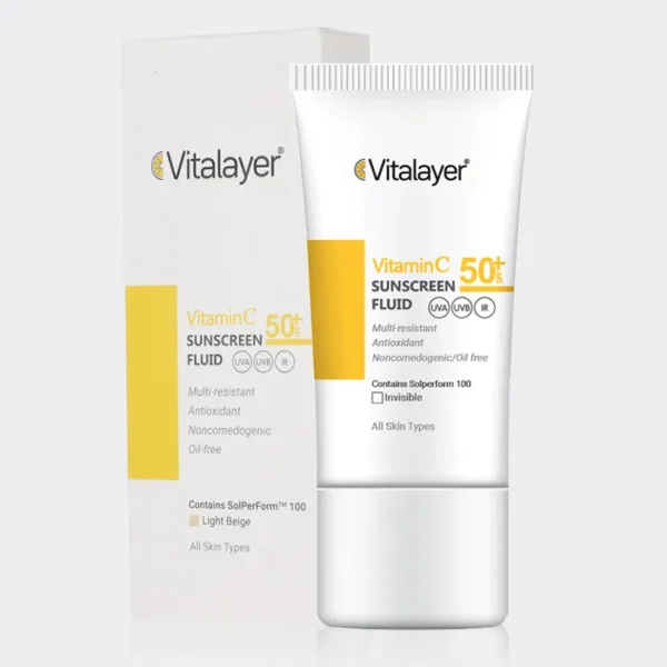فلوئید ضد آفتاب ویتامین سی ویتالیر Vitalayer Vitamin C Sunscreen SPF50 Fluid 50ml