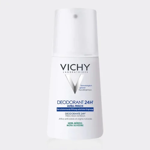 اسپری دئودورانت ضد تعریق سیلوستر نوت ویشی  Vichy Deodorant 24H Note Silvestre 100ml