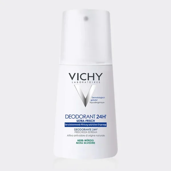 اسپری دئودورانت ضد تعریق سیلوستر نوت ویشی  Vichy Deodorant 24H Note Silvestre 100ml