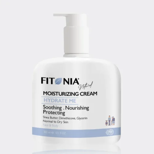 کرم مرطوب کننده پمپی صورت و بدن فیتونیا Fitonia Hydrate Me Moisturizing Cream 300ml