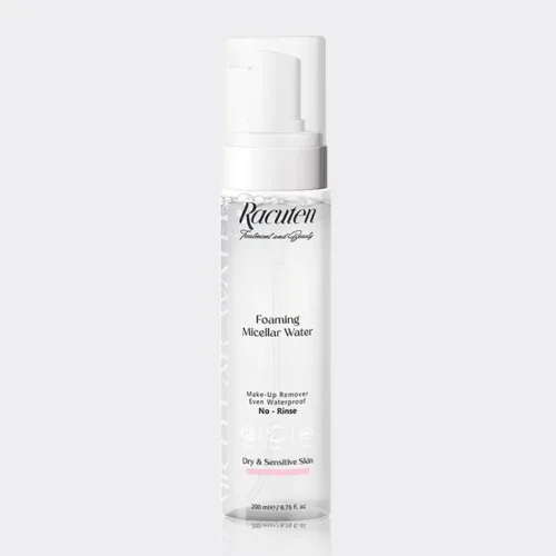 فوم میسلار واتر پوست خشک و حساس راکوتن Racuten Foaming Micellar Water Dry & Sensitive Skin 200ml