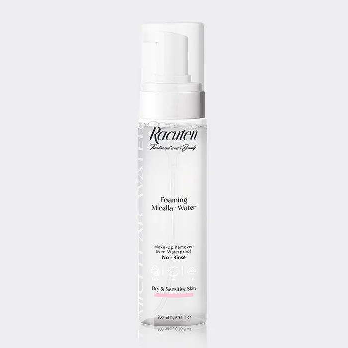 فوم میسلار واتر پوست خشک و حساس راکوتن Racuten Foaming Micellar Water Dry & Sensitive Skin 200ml