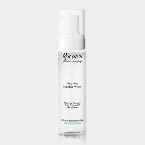فوم میسلار واتر پوست چرب و مختلط راکوتن Racuten Foaming Micellar Water Oily & Combination Skin 200ml