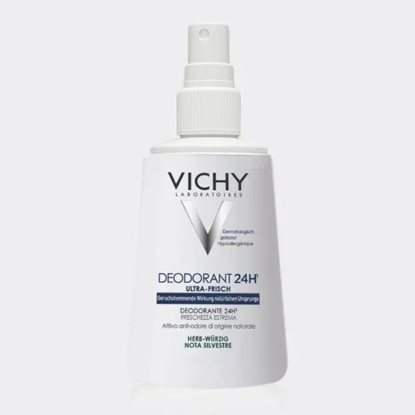 اسپری دئودورانت ضد تعریق سیلوستر نوت ویشی  Vichy Deodorant 24H Note Silvestre 100ml