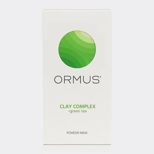 ماسک پودری کمپلکس خاک رس و چای سبز اورموس Ormus Clay Complex+Green Tea Powder Mask 5x30g