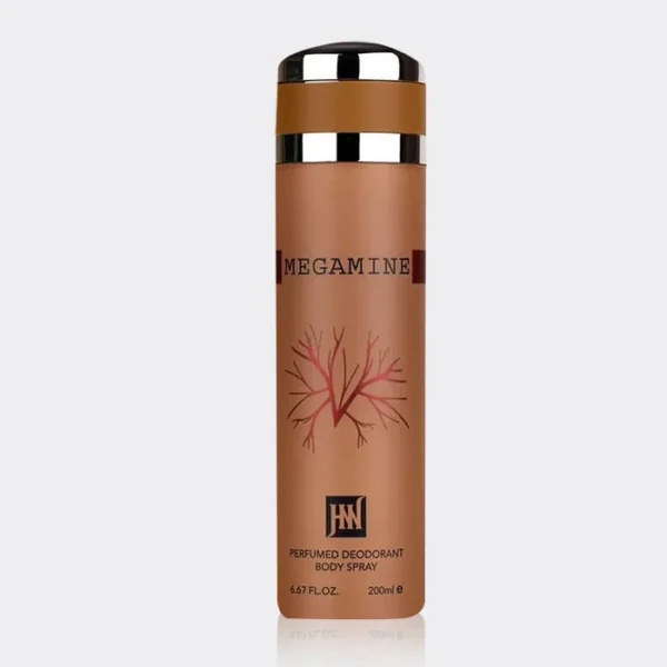 اسپری بدن مردانه مگاماین جکوینز Jackwins Megamine Perfumed Deodorant Body Spray 200ml