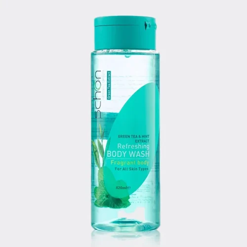 شامپو بدن چای سبز و نعناع شون Schon Green Tea & Mint Extract Body Wash 420ml