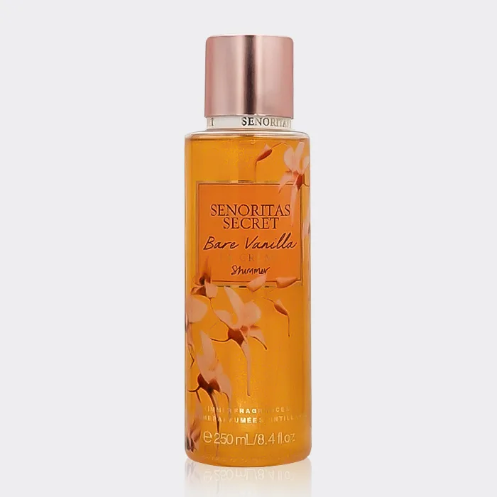 بادی اسپلش شاین دار بیر وانیلا سنوریتاز سکرت Senoritas Secret Bare Vanilla Body Splash 250ml