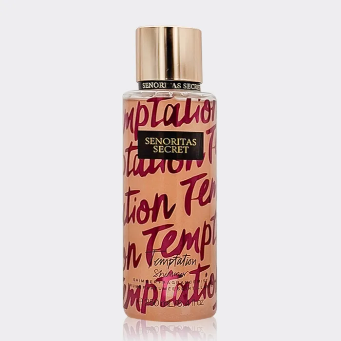 بادی اسپلش شاین دار تمپتیشن سنوریتاز سکرت Senoritas Secret Temptation Body Splash 250ml