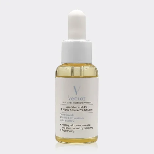 سرم ضد لک و روشن کننده اسکوربیک اسید وکتور Vector Ascorbic Acid 4% & Alpha Arbutin 2% Solution 30 ml