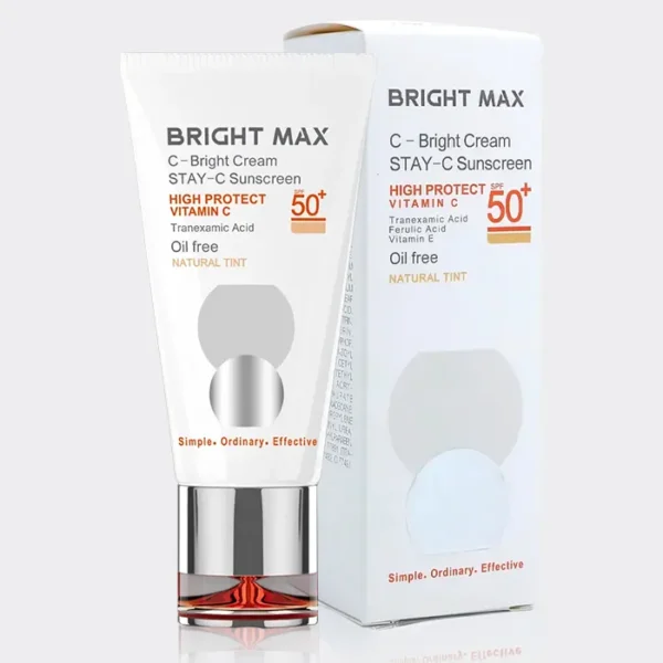 کرم ضد آفتاب رنگی ویتامین سی ث-برایت برایت مکس Bright Max C-Bright Cream Natural Tint Stay-C Sunscreen 50ml