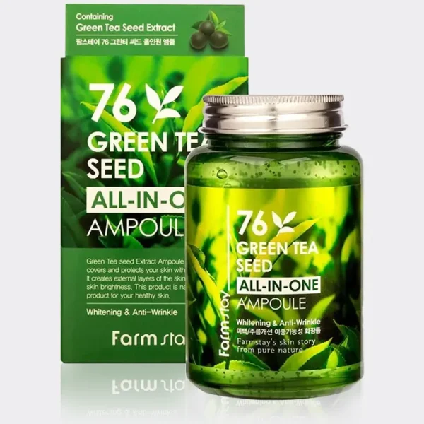 آمپول دانه چای سبز فارم استی Farm Stay Green Tea Seed Ampoule 250ml