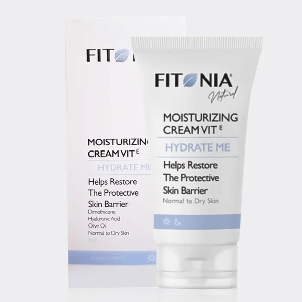کرم مرطوب کننده پوست نرمال تا خشک فیتونیا Fitonia Hydrate Me Moisturizing Cream Vit E 50ml