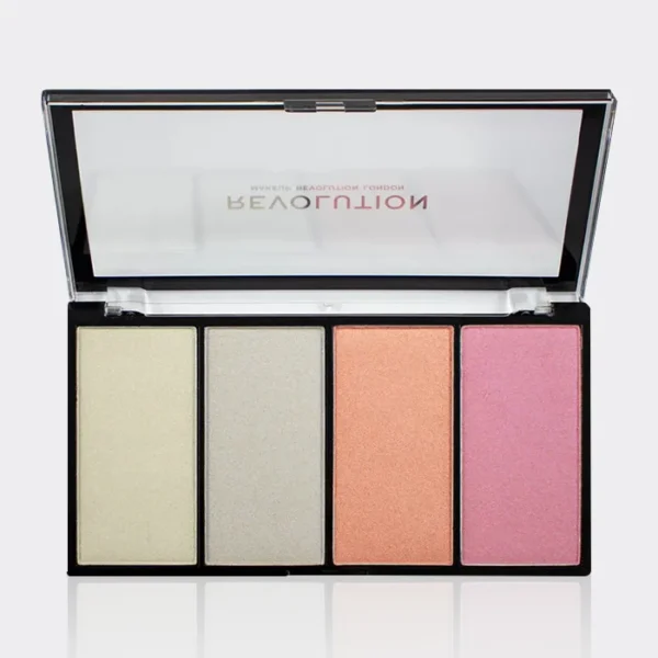 پالت هایلایتر لوستر لایت کول رولوشن Revolution Re Loaded Lustre Lights Cool Highlighter Palette