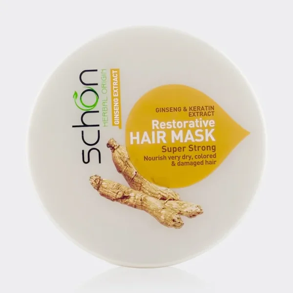ماسک مو ترمیم کننده جینسینگ و کراتین شون Schon Ginseng & Keratin Extract Restorative Hair Mask 300ml