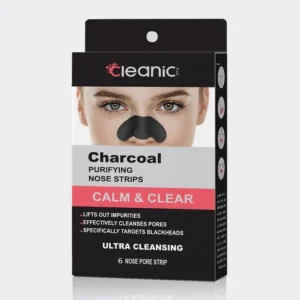 چسب ضد جوش بینی هیالورونیک اسید کلینیک کیندی Cleanic Kindi Hyaluronic Acid Purifying Nose Strips 6Piece