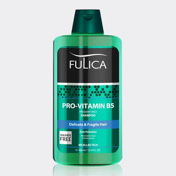 1-fulica-pro-vitamin-b5-shampoo.webp شامپو پرو ویتامین B5 فولیکا Fulica Pro Vitamin B5 Frequent Mild Shampoo 400ml