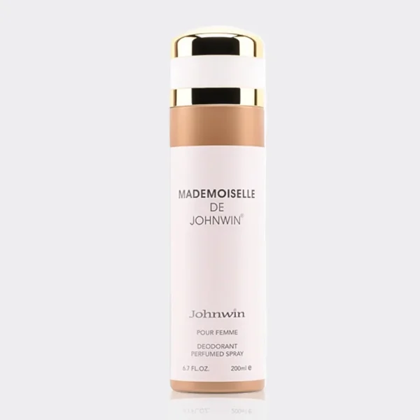 اسپری بدن زنانه مادمویزل جکوینز Jackwins Mademoiselle Perfumed Deodorant Body Spray 200ml