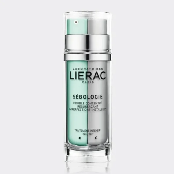 کنسانتره ضد جوش و کنترل چربی سبولوژی لیراک Lierac Sebologie Double Concentrate 2x15ml