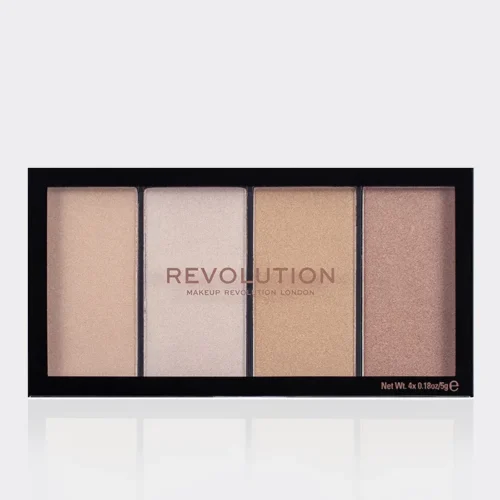 پالت هایلایتر لوستر لایتس وارم رولوشن Revolution Re Loaded Lustre Lights Warm Highlighter Palette