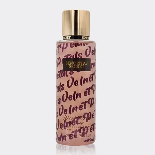 بادی اسپلش شاین دار ولنت پتالز سنوریتاز سکرت Senoritas Secret Velnet Petals Body Splash 250ml