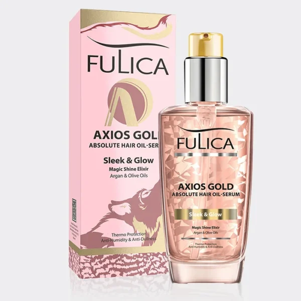 سرم مو براق کننده اکسیوس گلد فولیکا Fulica Axios Gold Absolute Hair Oil Serum 100ml