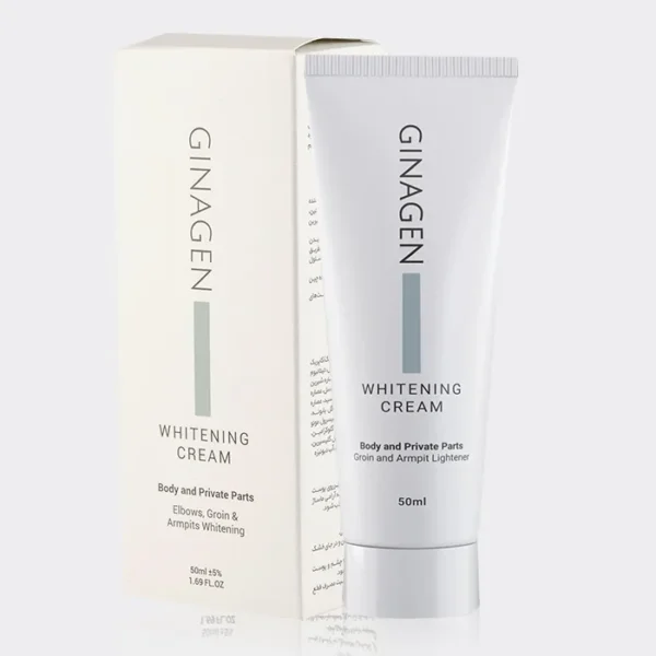 کرم روشن کننده نواحی حساس بدن ژیناژن Ginagen Body And Private Parts Whitening Cream 50ml