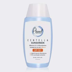 فلوئید ضد آفتاب فیزیکال سنتلا پیکسل Pixxel Centella Sunscreen SPF50 Physical Fluid 50ml