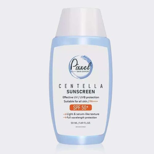 فلوئید ضد آفتاب فیزیکال سنتلا پیکسل Pixxel Centella Sunscreen SPF50 Physical Fluid 50ml
