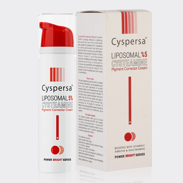کرم ضد لک قوی سیستئامین سیسپرسا Cyspersa Liposomal Cysteamine 5% Cream 50ml