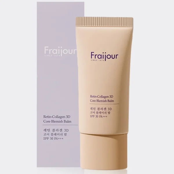 2-fraijour-retin-collagen-blemish-balm-1.webp بی بی کرم (بلمیش بالم) رتینول کلاژن فریجور Fraijour Retin-Collagen 3D Core Blemish Balm 50ml