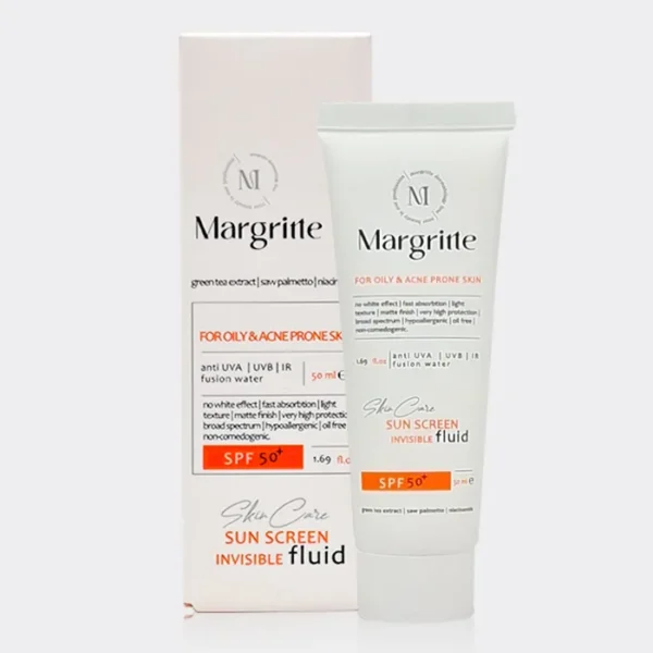 فلوئید ضد آفتاب پوست چرب و مستعد آکنه مارگریت Margritte Oily & Acne Prone Sun Screen Fluid 50ml