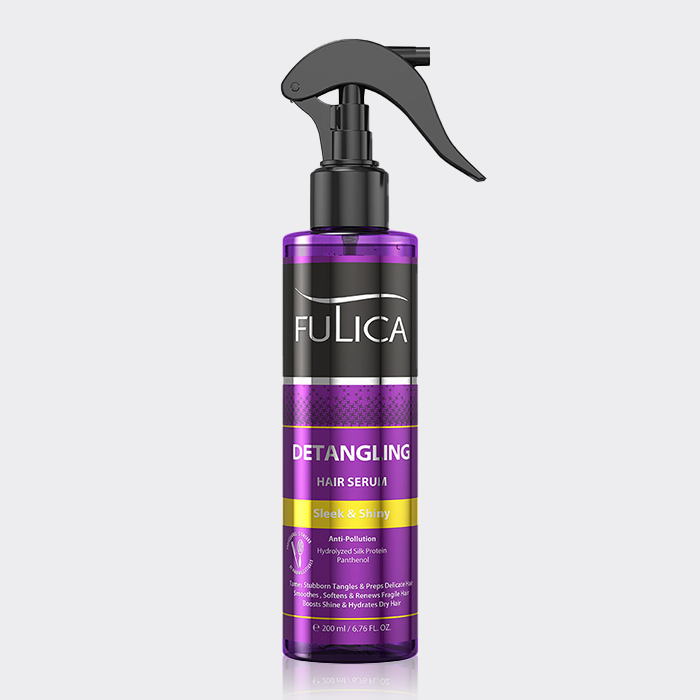 اسپری براق کننده و باز کننده گره مو فولیکا Fulica Detangling Hair Serum 200ml