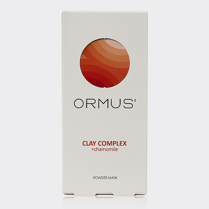 ماسک پودری کمپلکس خاک رس و بابونه اورموس Ormus Clay Complex+Chamomile Powder Mask 5x30g