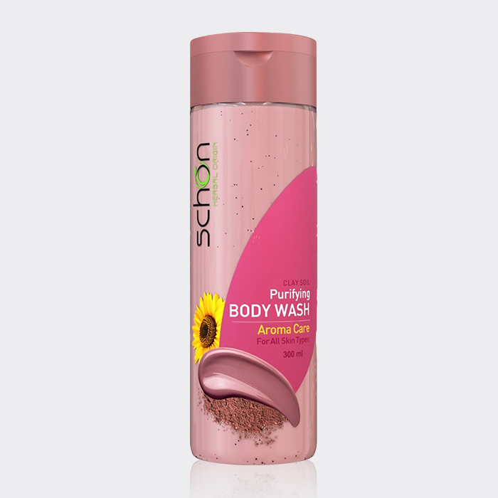 شامپو بدن خاک رس شون Schon Clay Soil Purifying Body Wash 300ml