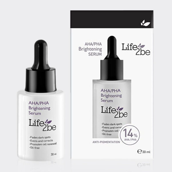 2-life-2-be-aha.jpg سرم لایه بردار و روشن کننده لایف تو بی Life 2 be AHA/PHA Brightening Serum 30ml