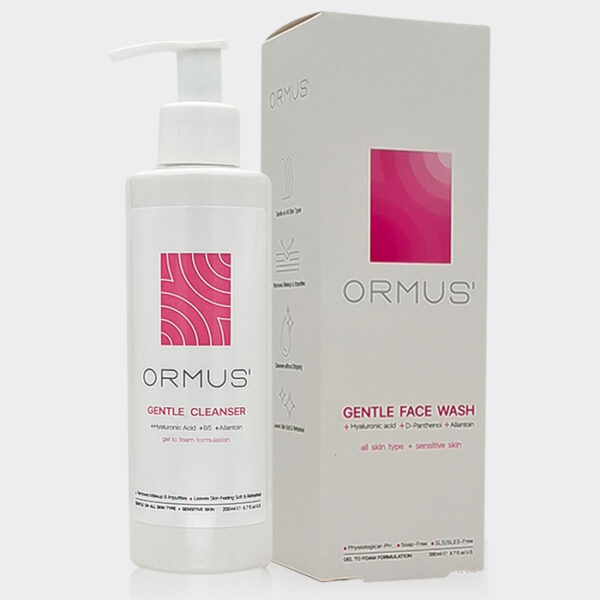 2-ormus-gentle-face-wash.jpg ژل شستشو پوست حساس اورموس Ormus Gentle Face Wash 200ml