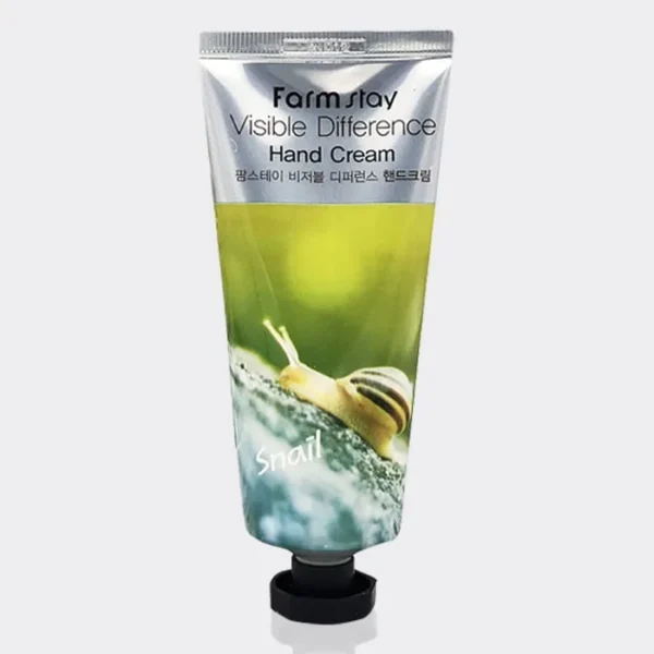 2-s-min.webp کرم دست حلزون فارم استی مدل Farm Stay Visible Difference Hand Cream (Snail )