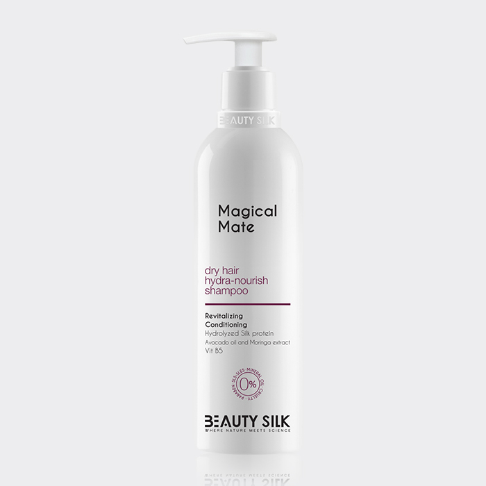 شامپو احیاء کننده موی خشک بیوتی سیلک Beauty Silk Magical Mate Dry Hair Hydra-Nourish Shampoo 407ml