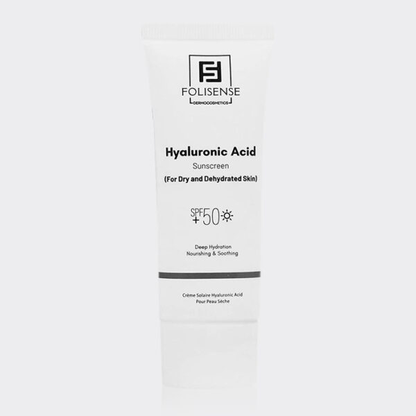 کرم ضد آفتاب هیالورونیک اسید فولیسنس Folisense Hyaluronic Acid SPF50+ Sunscreen 40ml