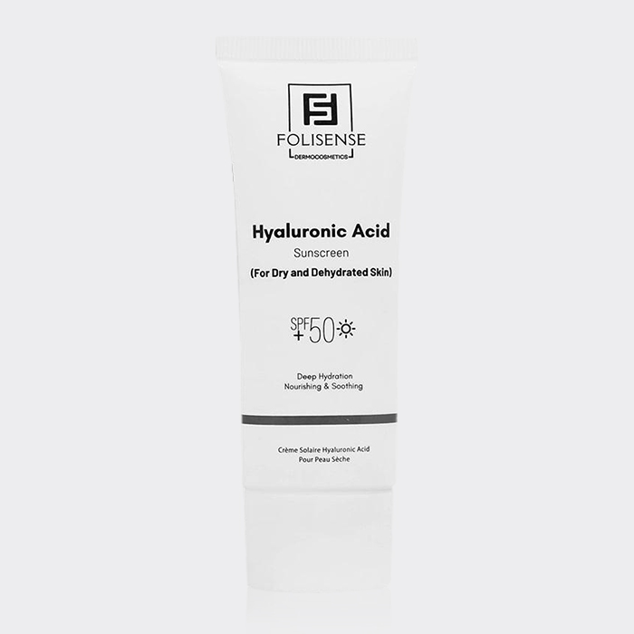 کرم ضد آفتاب هیالورونیک اسید فولیسنس Folisense Hyaluronic Acid SPF50+ Sunscreen 40ml