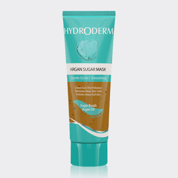 1-hydroderm-argan-sugar-mask.jpg ماسک اسکراب شکر و آرگان هیدرودرم Hydroderm Argan Sugar Mask 100g